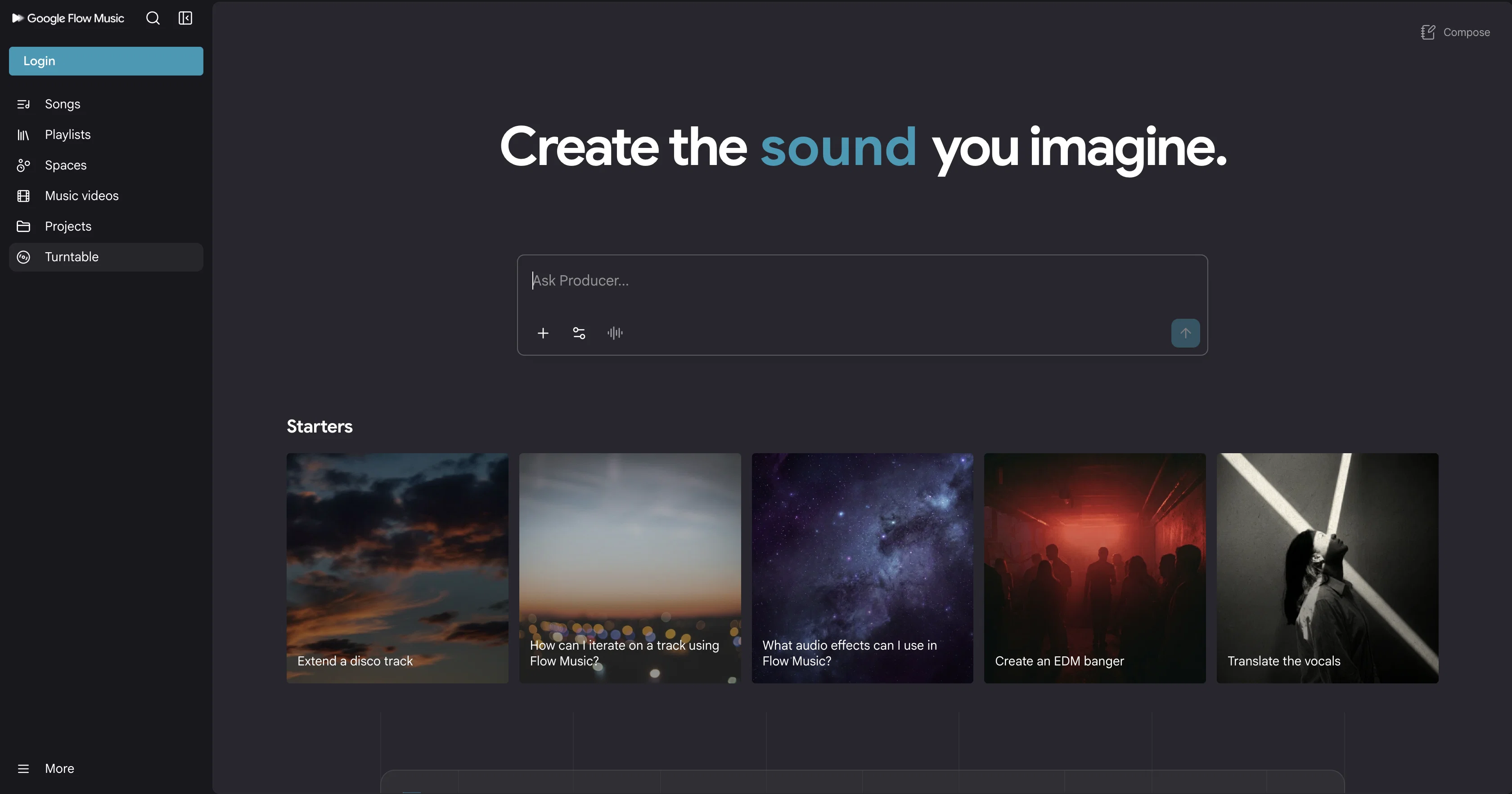 MusicLM website