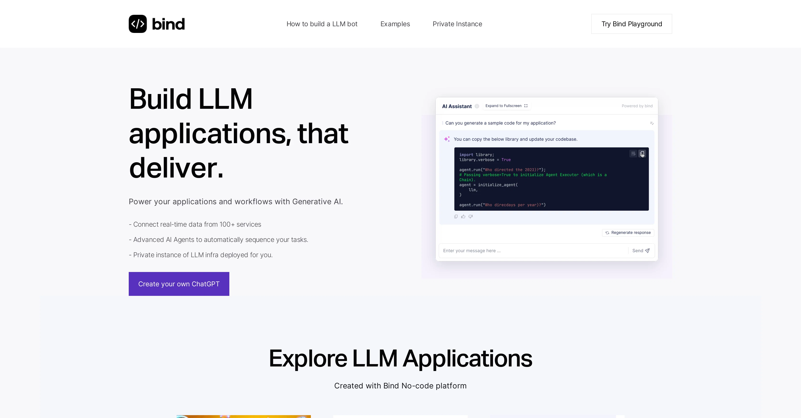 Bind website