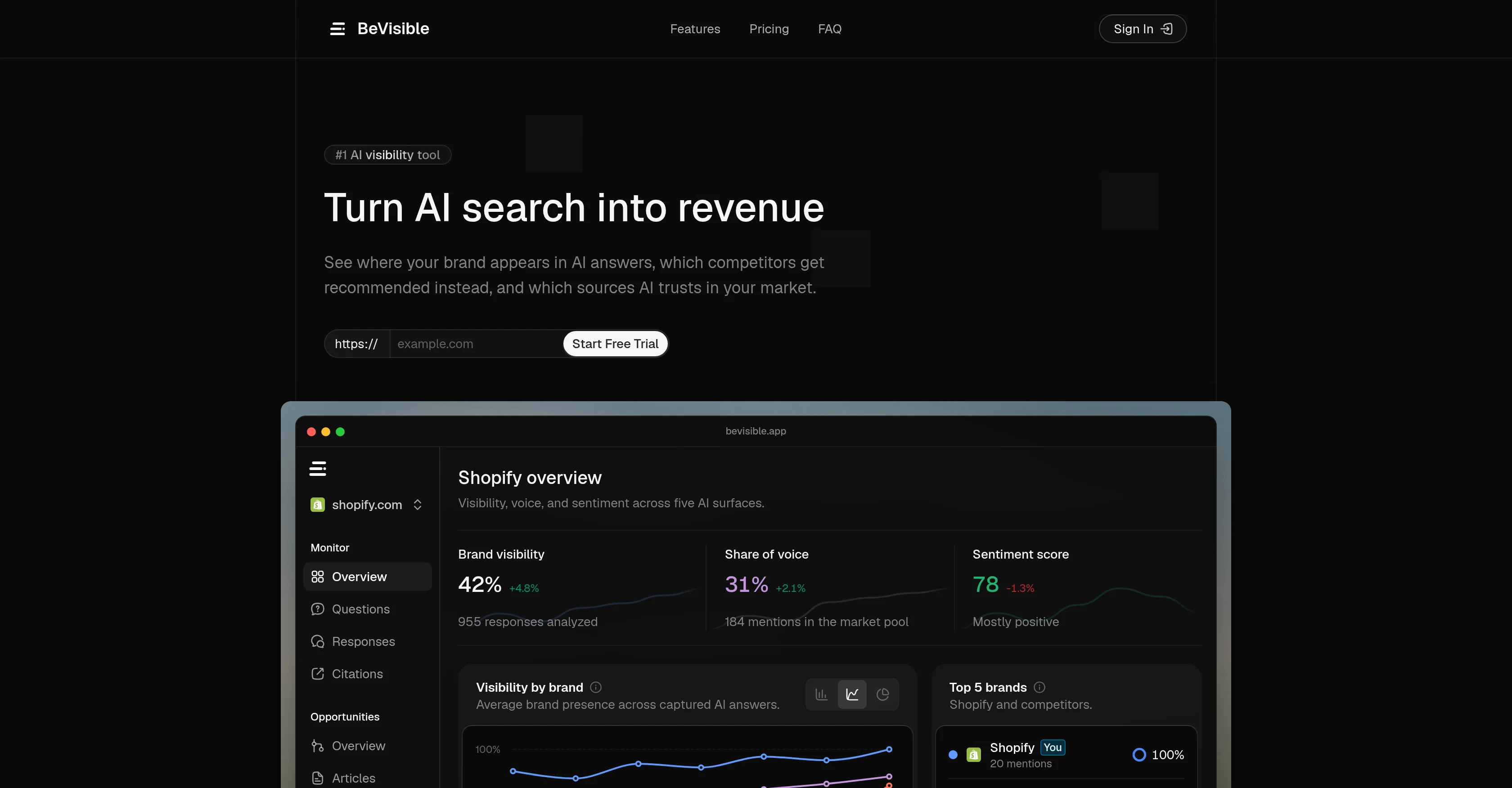 BeVisible website